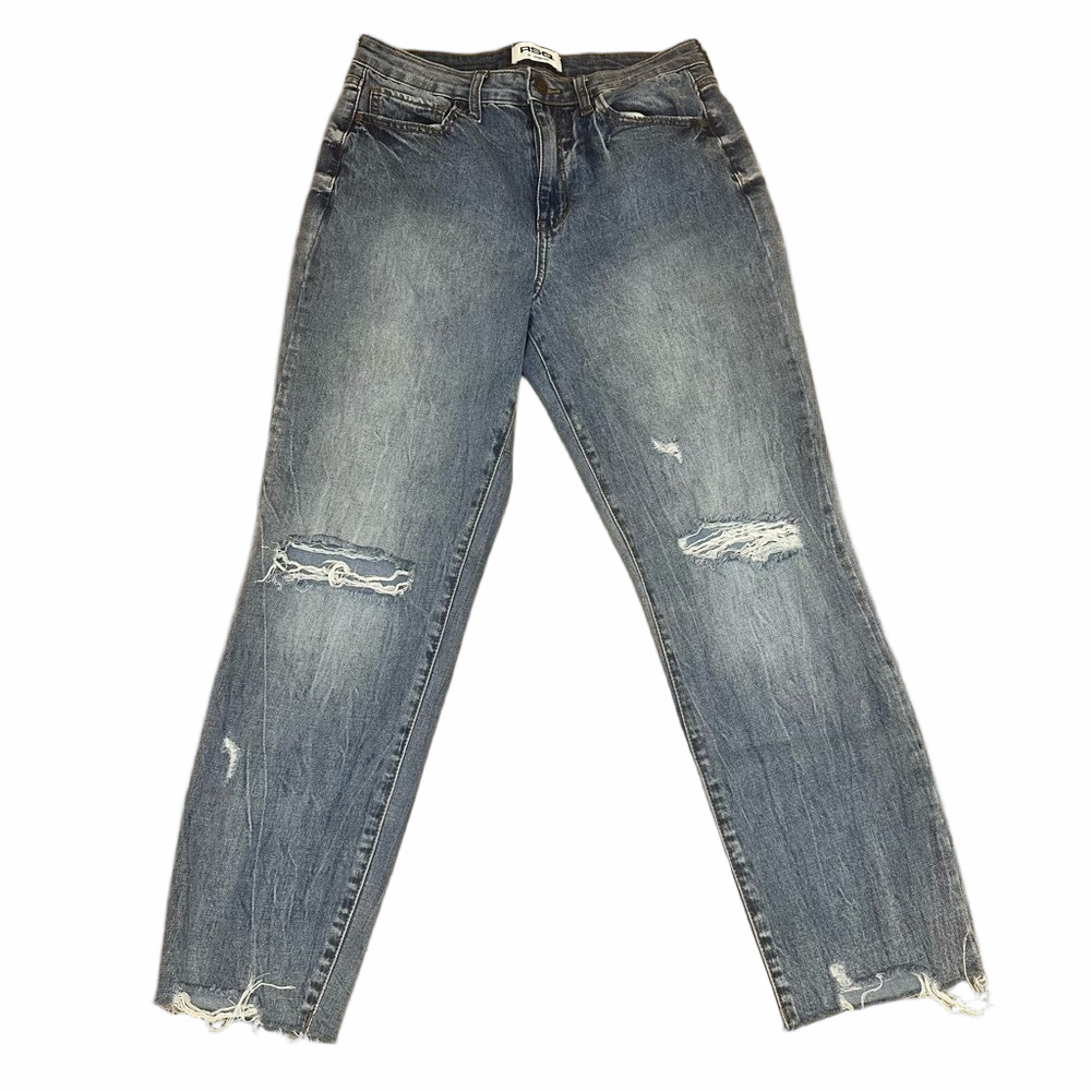 RSQ Light Blue Vintage Distressed Mom Jeans Size 29
